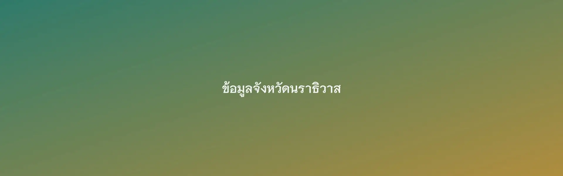 บรรยากาศทั่วไปจังหวัดนราธิวาส (รูปทดสอบ รอเปลี่ยนเป็นรูปจริง)